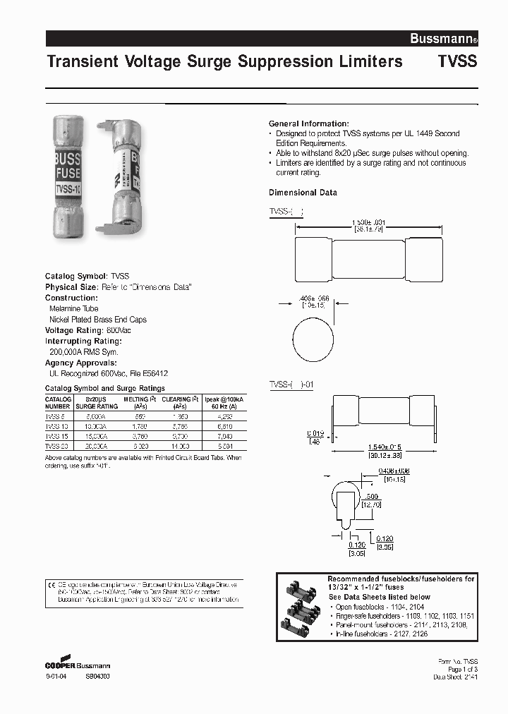 TVSS-10_2043656.PDF Datasheet