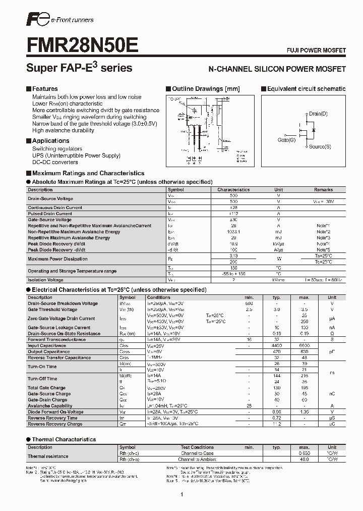 FMR28N50E_2052887.PDF Datasheet