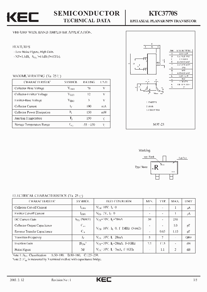 KTC3881_2064723.PDF Datasheet