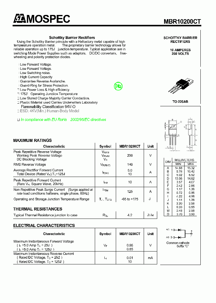 MBR10200CT_2067792.PDF Datasheet