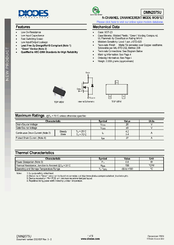 DMN2075U_2069464.PDF Datasheet