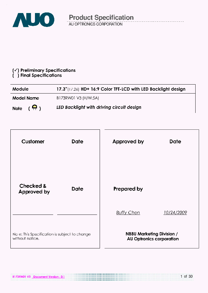B173RW01V3_2083752.PDF Datasheet