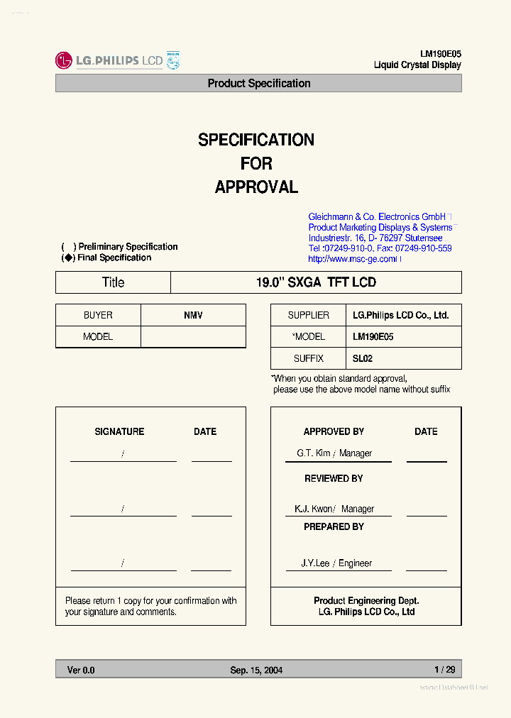 LM190E05-SL02_2085888.PDF Datasheet