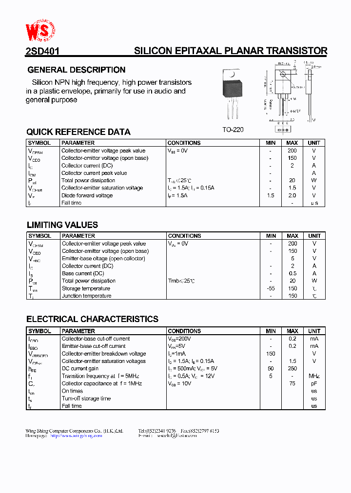 2SD401_2087725.PDF Datasheet