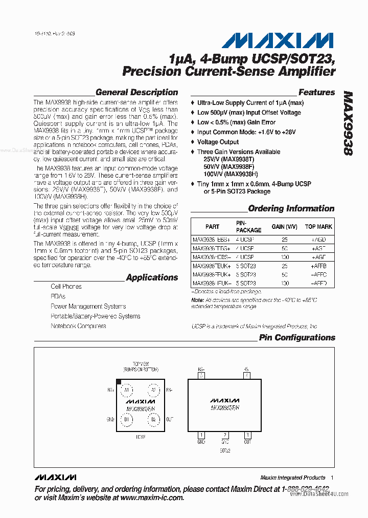 MAX9938_2089604.PDF Datasheet