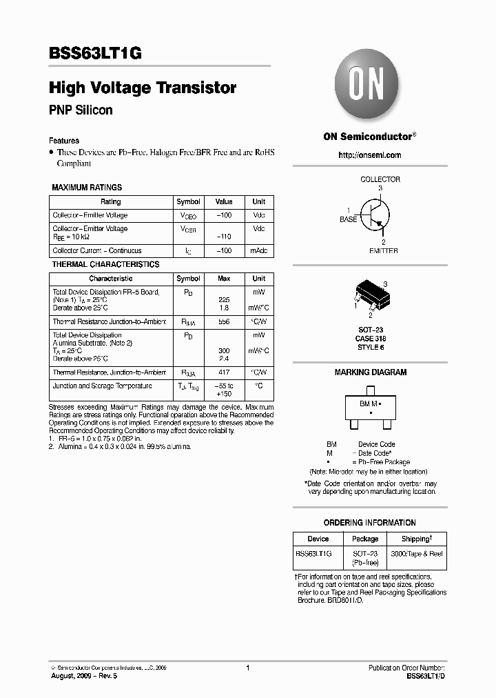 BSS63LT1D_2097099.PDF Datasheet