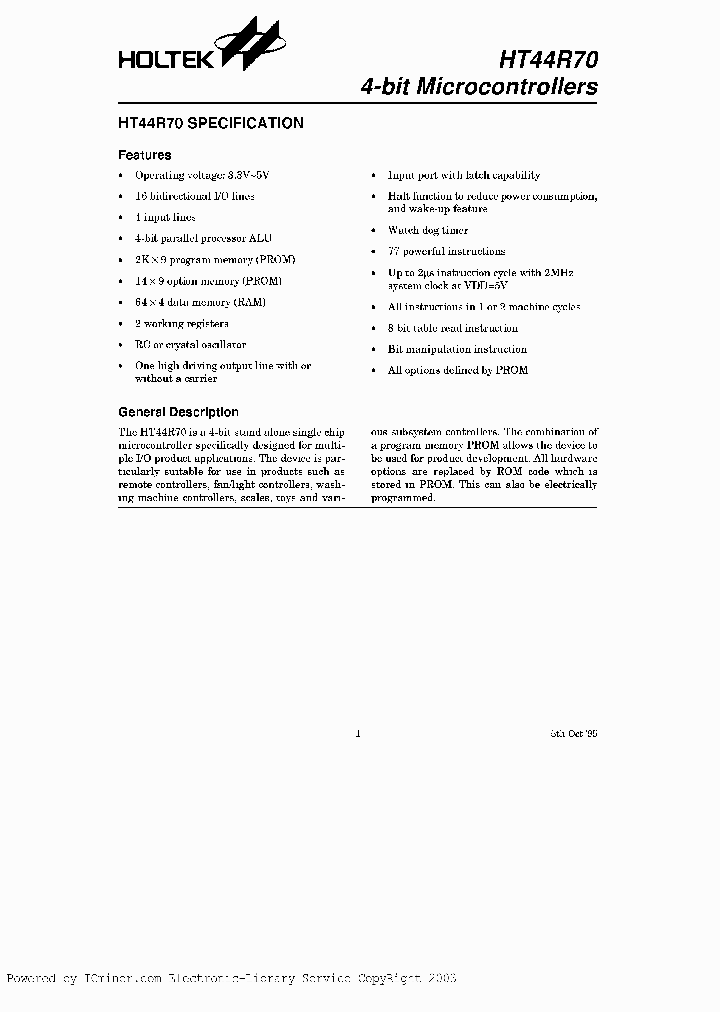 HT44R7020SOIC-A_2104081.PDF Datasheet