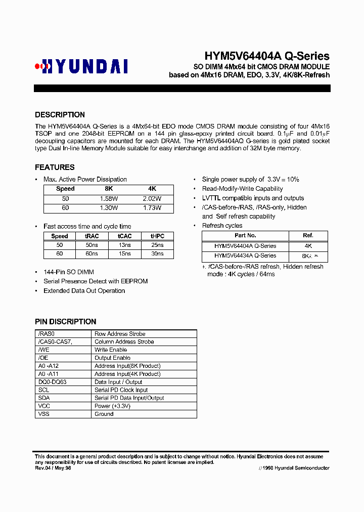 HYM5V64434ASLTQG-60_2104870.PDF Datasheet