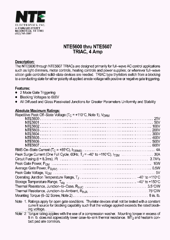 NTE5605_2115265.PDF Datasheet