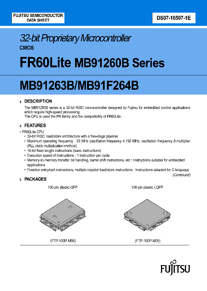 MB91F264BPF-G-E1_2130469.PDF Datasheet