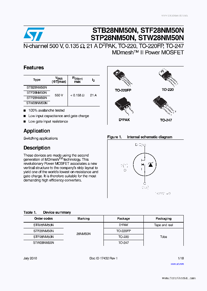 STW28NM50N_2135944.PDF Datasheet