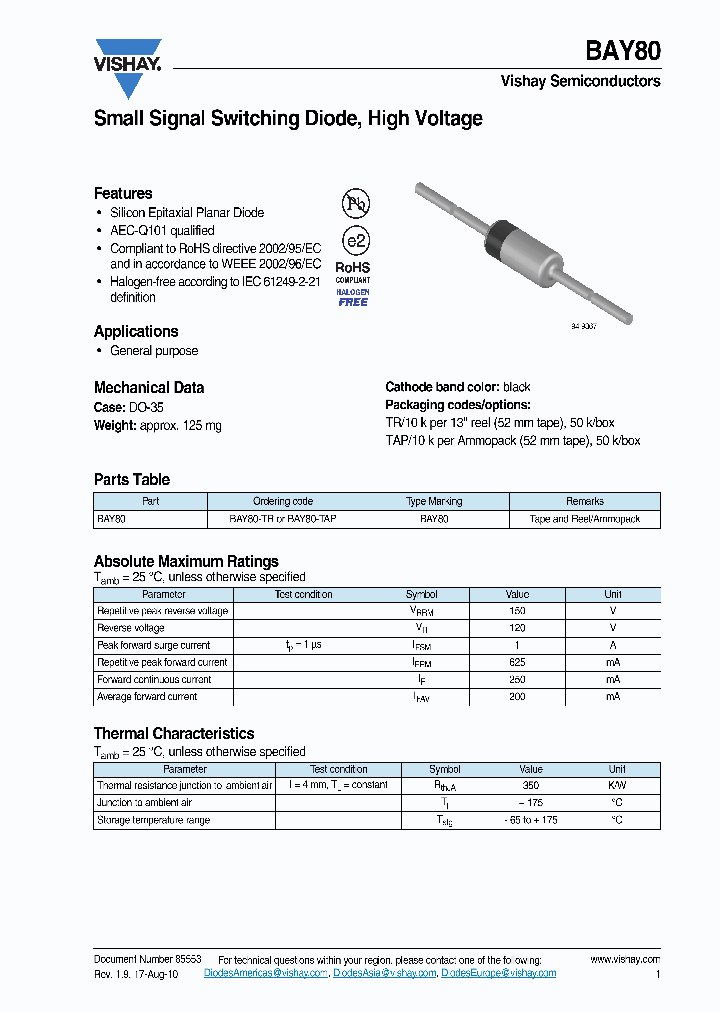 BAY80-TR_2144486.PDF Datasheet