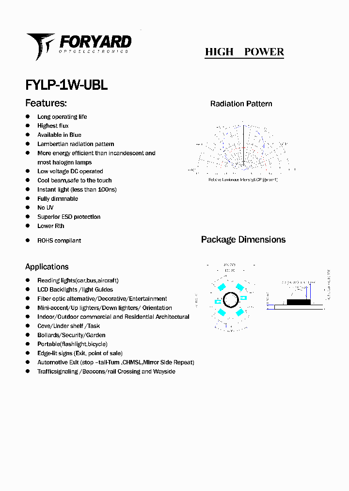FYLP-1W-UBL_2149204.PDF Datasheet