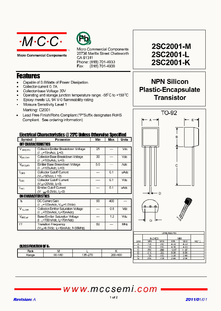 2SC2001-K_2154320.PDF Datasheet