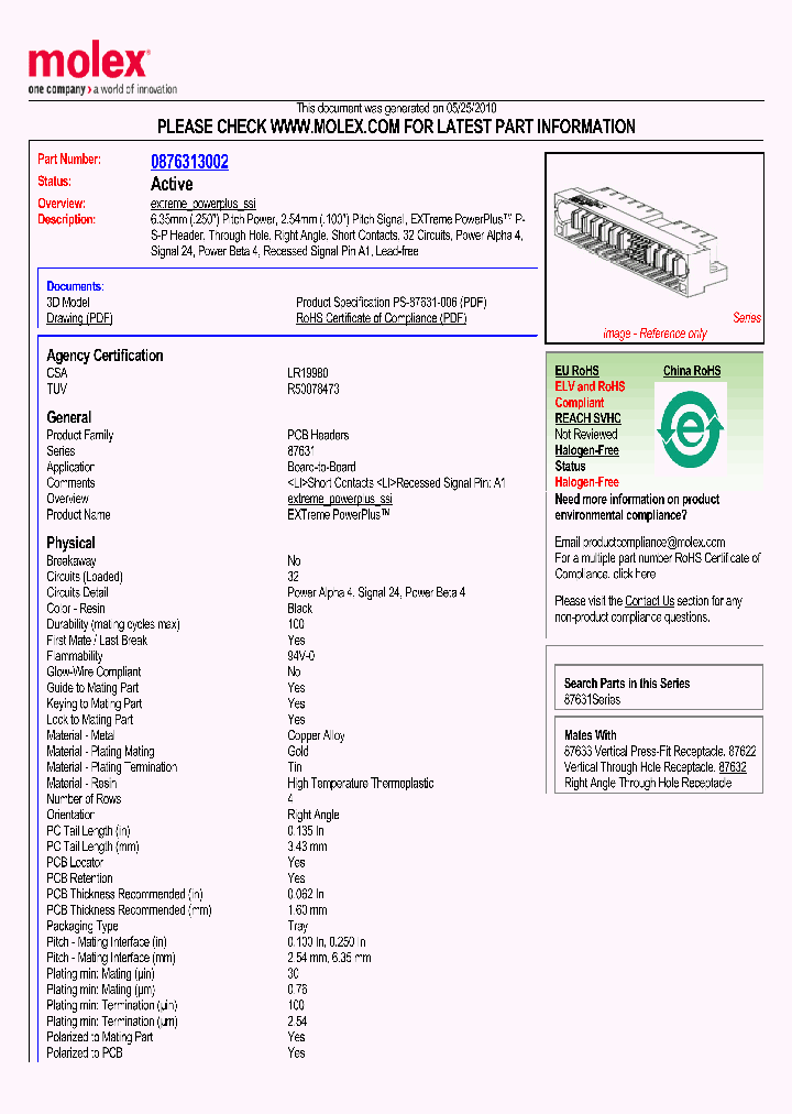 87631-3002_2159121.PDF Datasheet