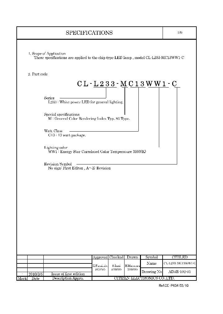 CL-L233-MC13WW1-C_2160462.PDF Datasheet