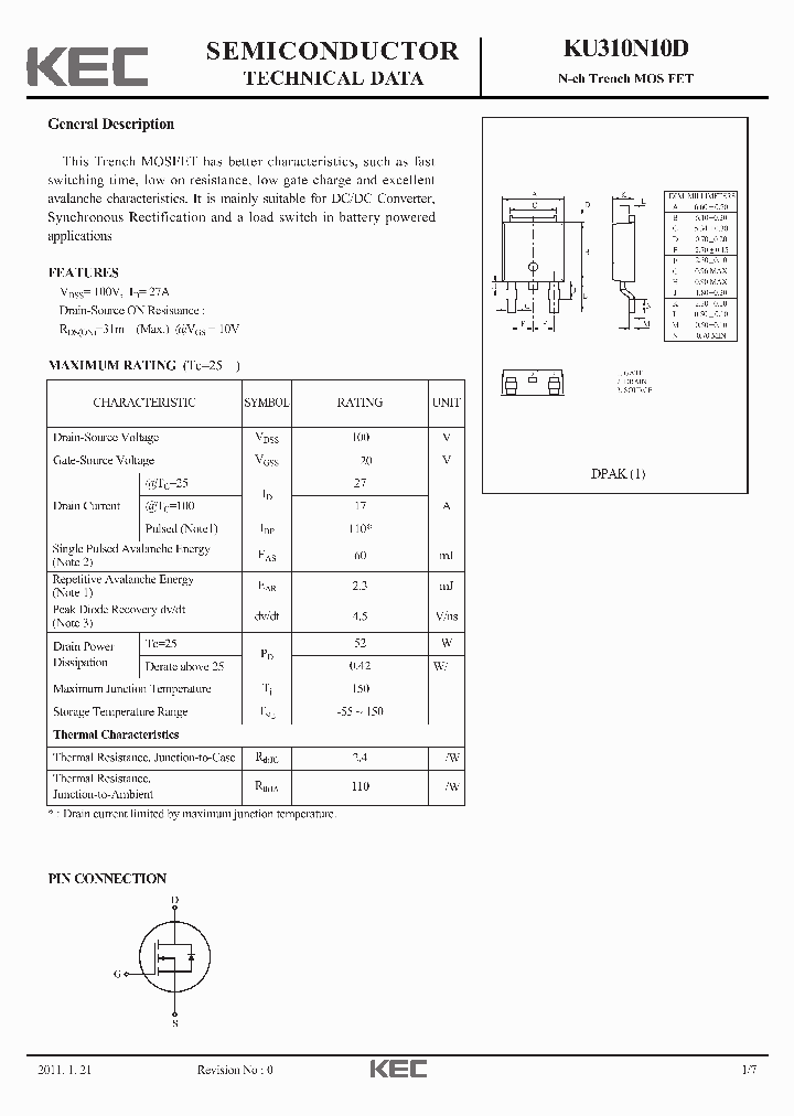 KU310N10D_2173528.PDF Datasheet