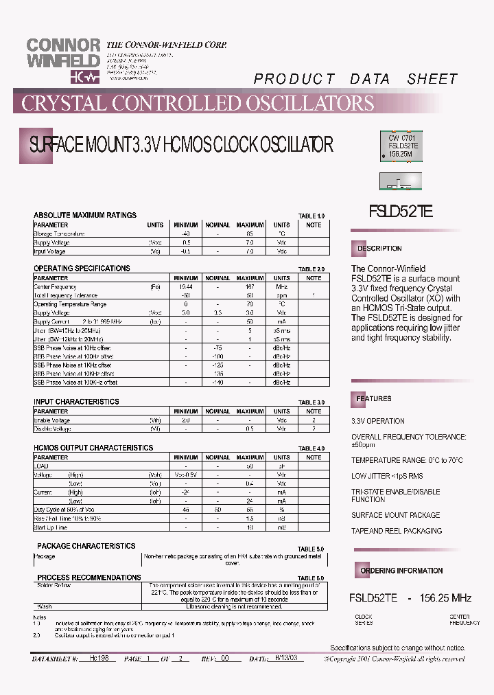 FSLD52TE-15625M_2197833.PDF Datasheet