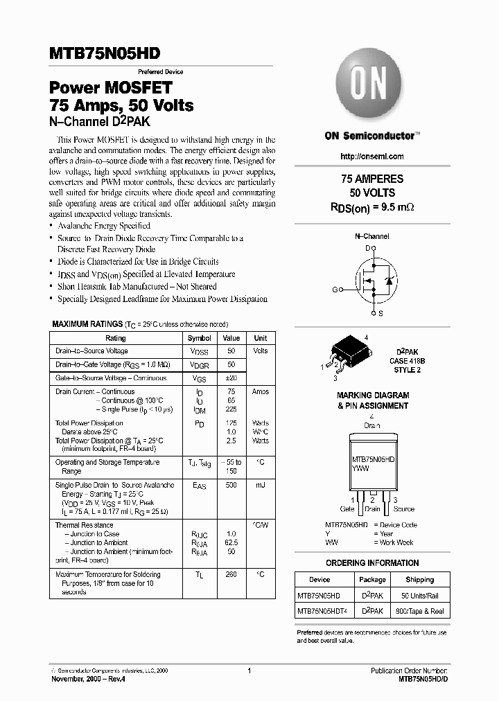 MTB75N05HDT4_2205533.PDF Datasheet