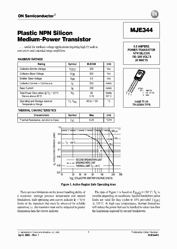 MJE344-D_2211696.PDF Datasheet