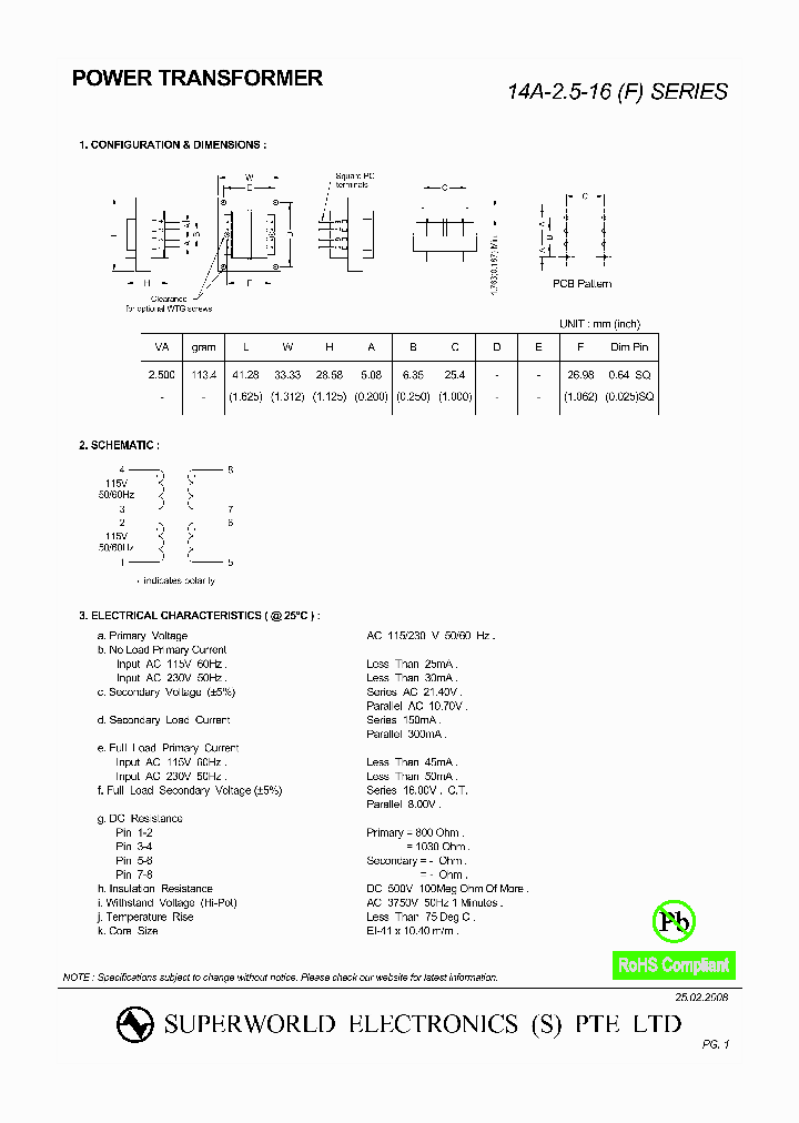 14A-25-16_2212449.PDF Datasheet