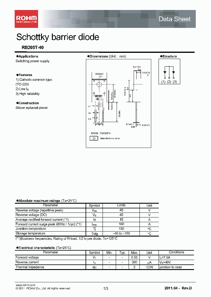 RB205T-4011_2222974.PDF Datasheet