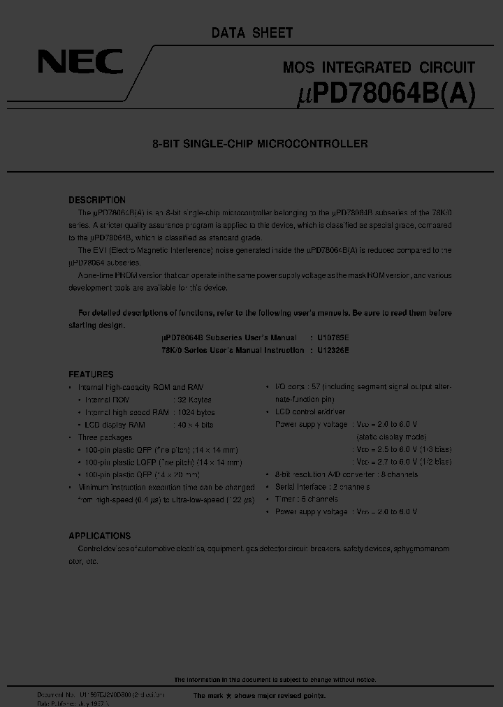 UPD78064BGFA-XXX-3BA_2225136.PDF Datasheet