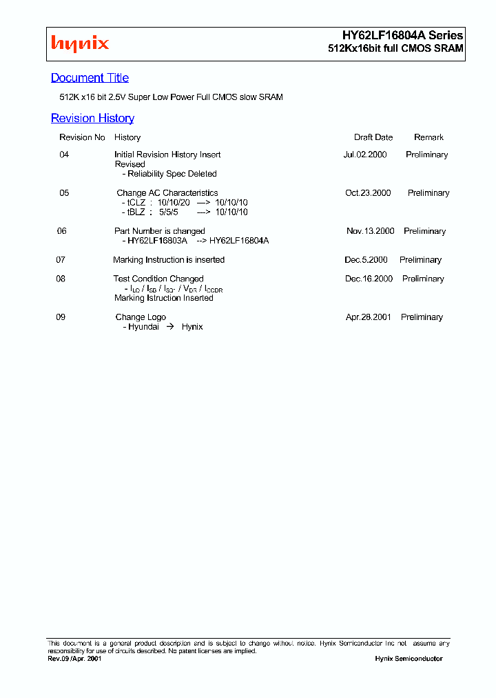 HY62LF16804A-DM85C_2235504.PDF Datasheet