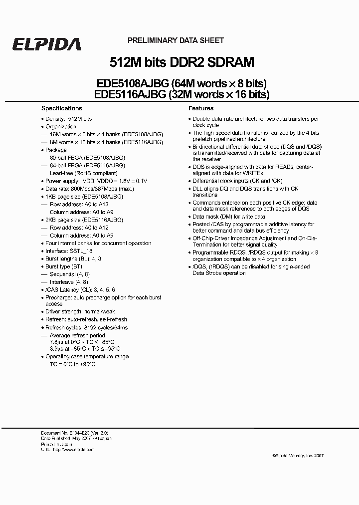 EDE5108AJBG-8E-E_2235717.PDF Datasheet