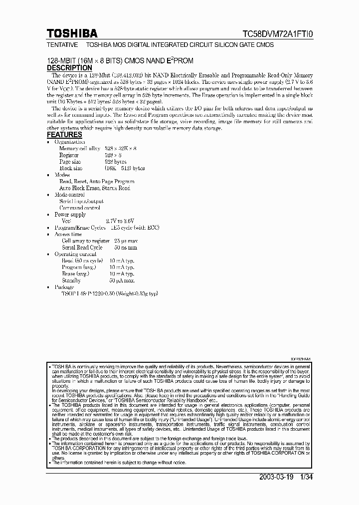 TC58DVM72A1FTI_2238531.PDF Datasheet