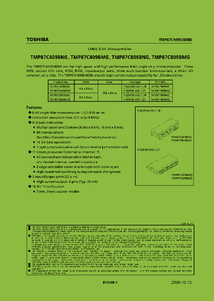 TMP87C809BNG_2251953.PDF Datasheet