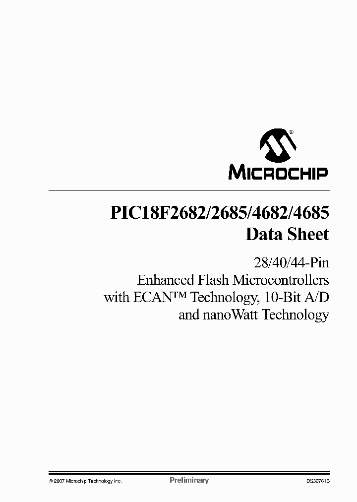 PIC18F4685T-ISO_2274968.PDF Datasheet