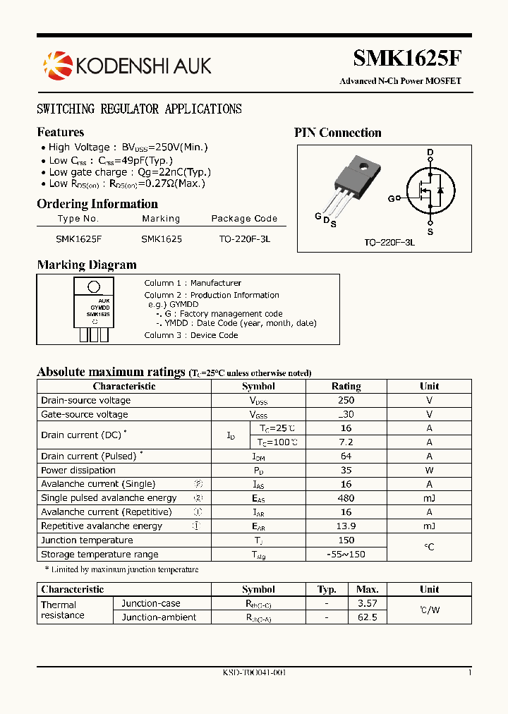 SMK1625F_2329928.PDF Datasheet