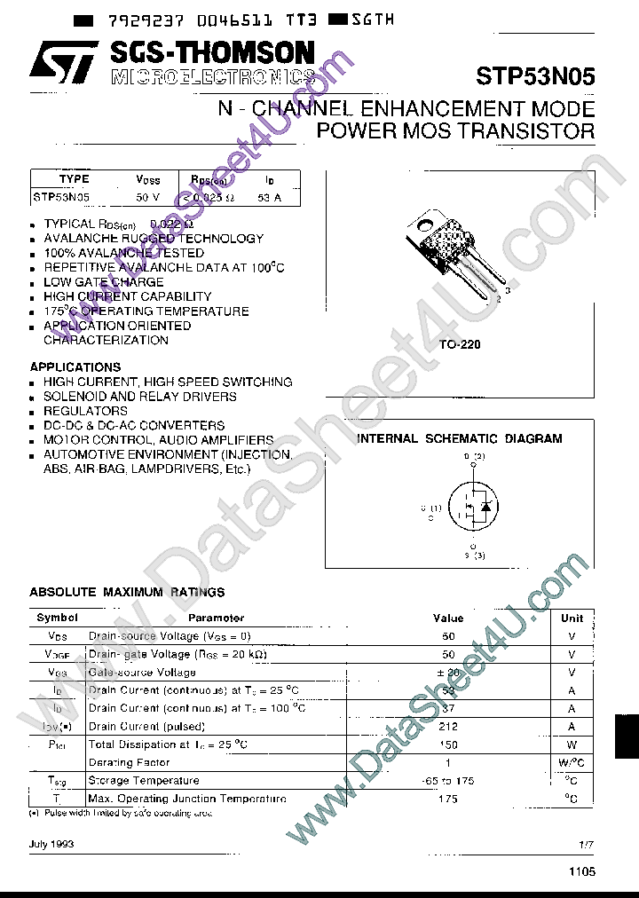 STP53N05_2355423.PDF Datasheet