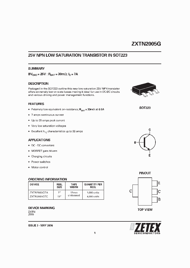 ZXTN2005G_2377075.PDF Datasheet