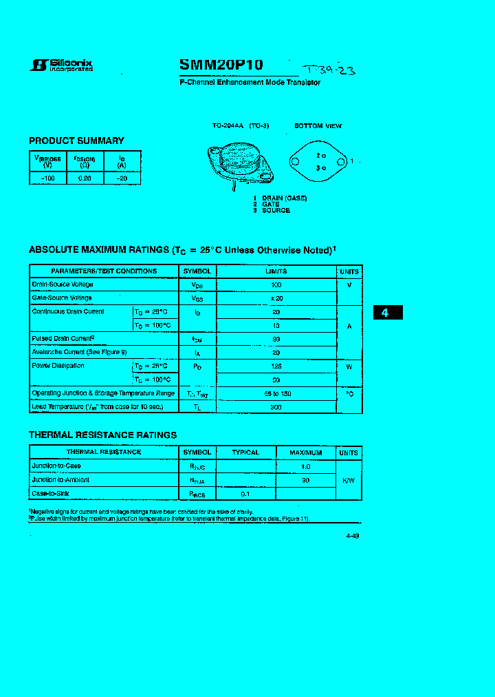 SMM20P10_2385523.PDF Datasheet