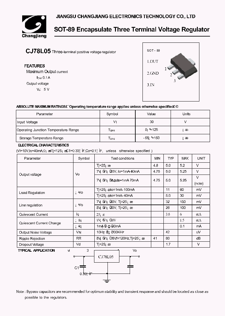 CJ78L05-SOT-89_2399730.PDF Datasheet