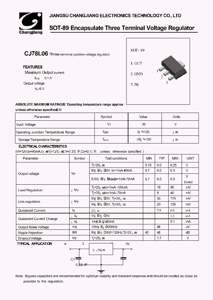 CJ78L06-SOT-89_2407104.PDF Datasheet