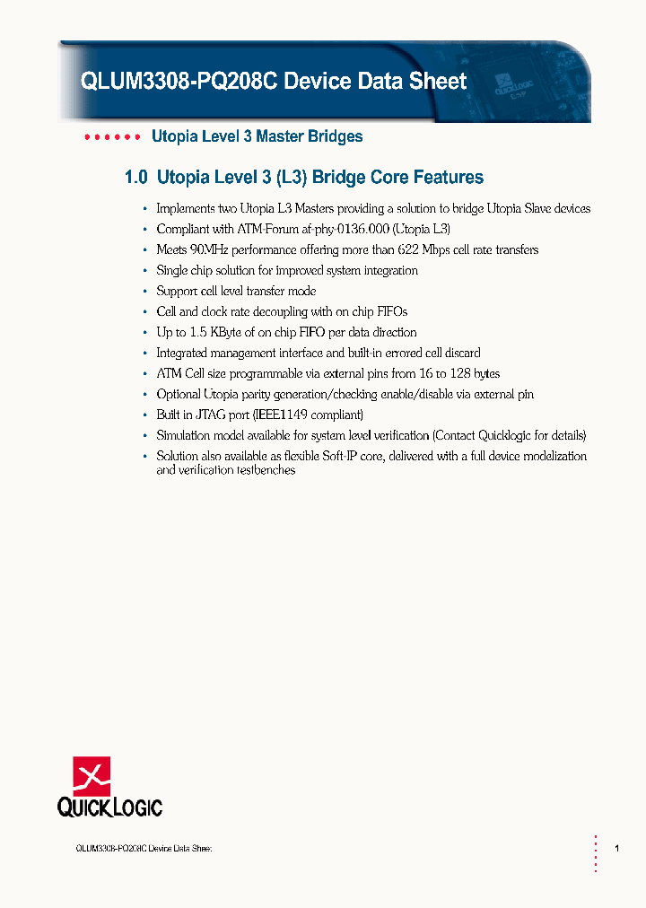 QLUM3308-PQ208C_2416661.PDF Datasheet