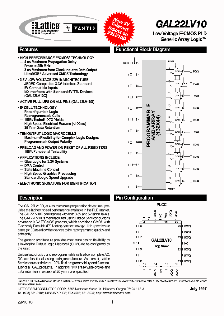 GAL22LV10D-7LJ_2433074.PDF Datasheet