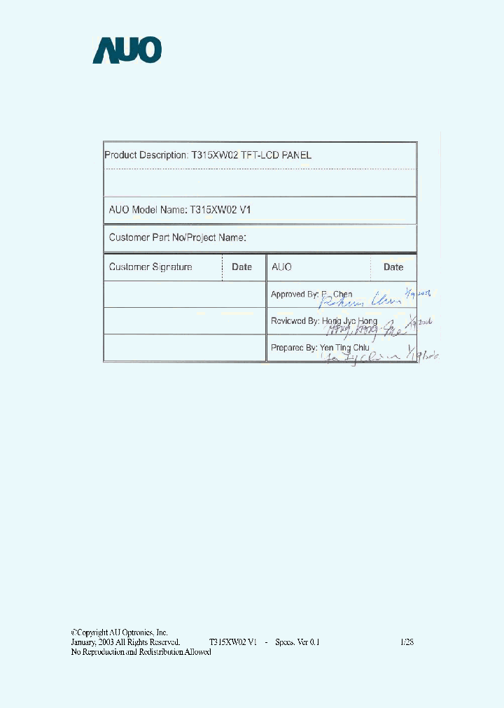 T315XW02-V1_2447147.PDF Datasheet