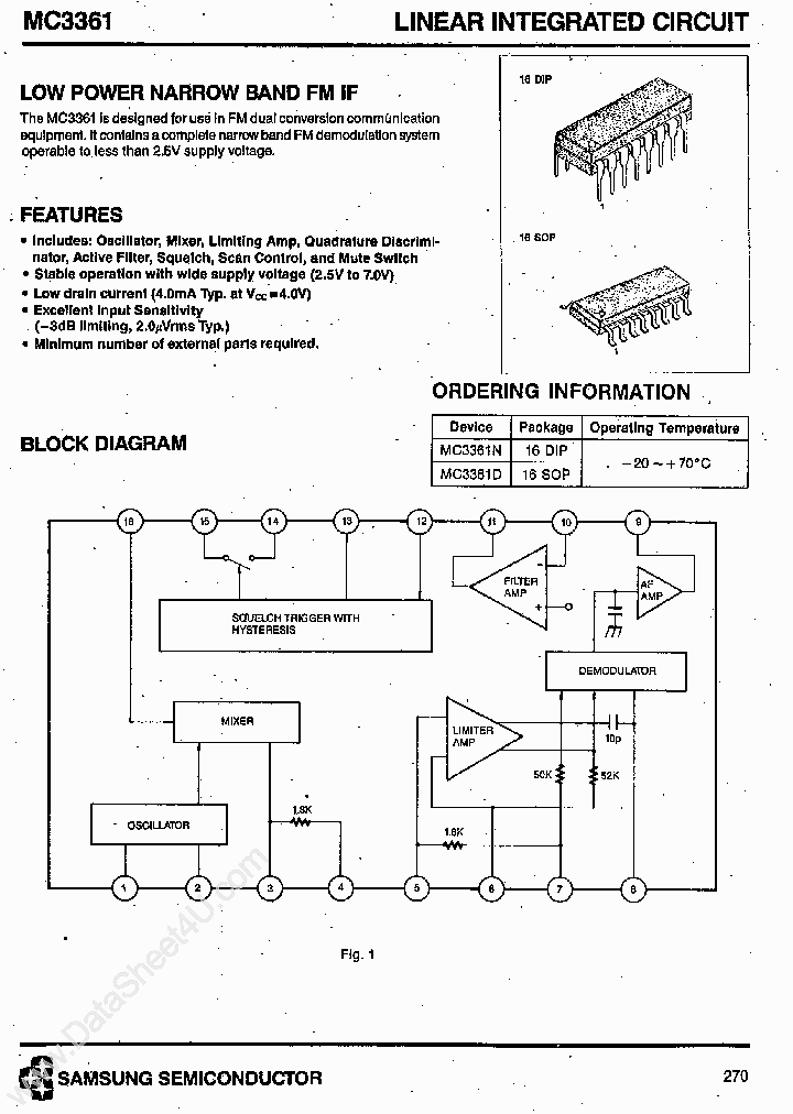 MC3361_2474467.PDF Datasheet Download --- IC-ON-LINE