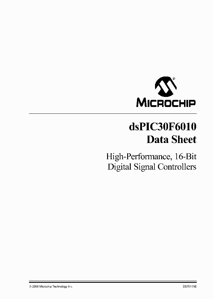 DSPIC30F6010AT-30EW-ES_2486699.PDF Datasheet