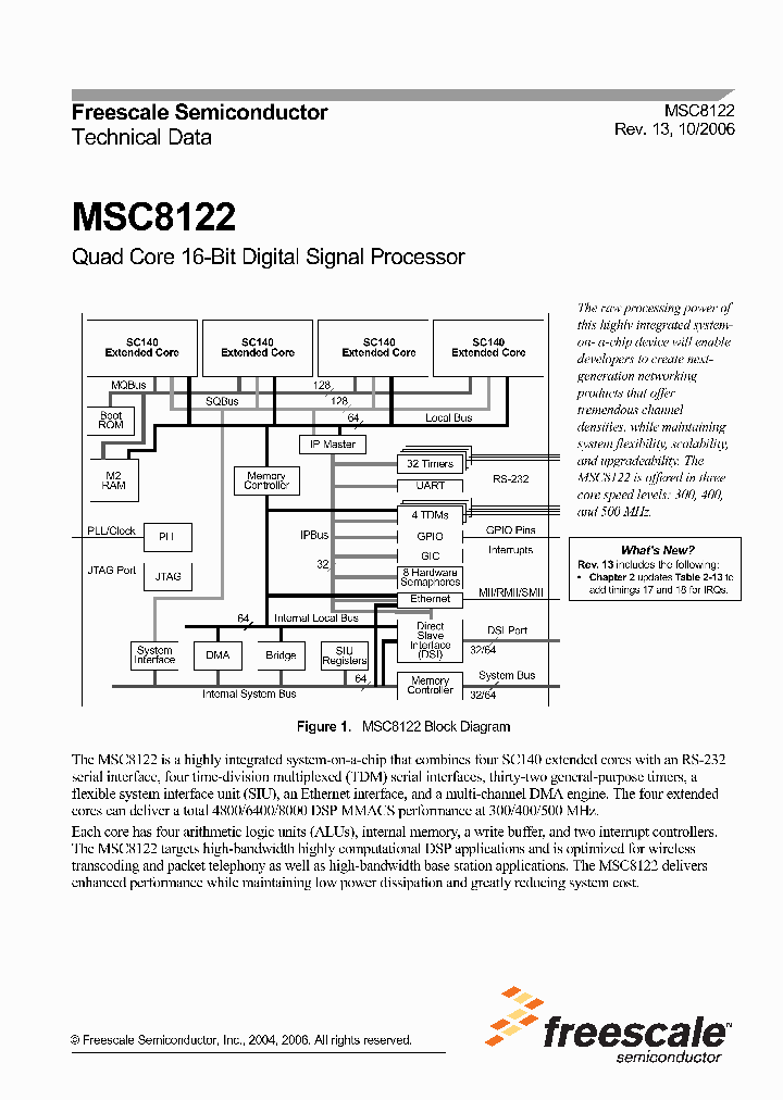 MSC8122MP8000_2504355.PDF Datasheet