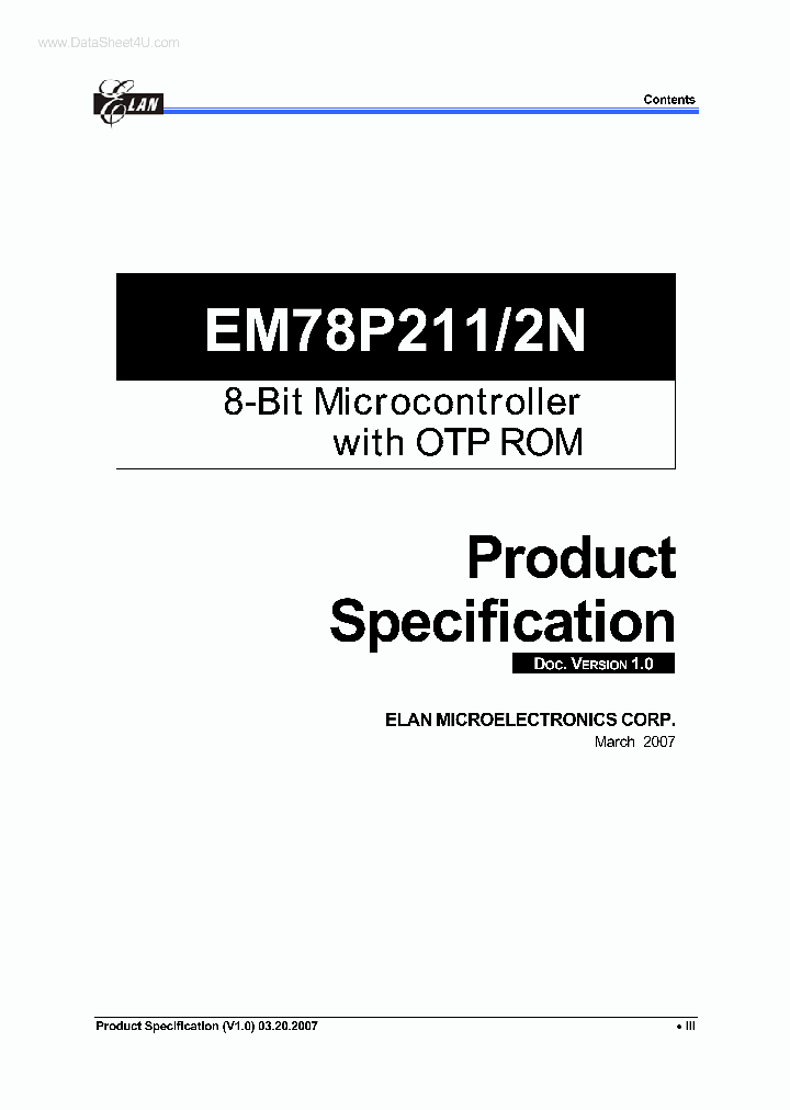 EM78P211_2521738.PDF Datasheet