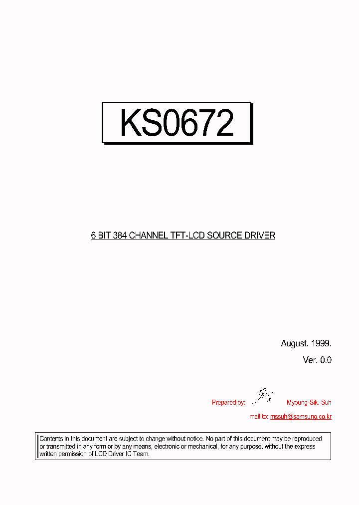 KS0672_2522013.PDF Datasheet