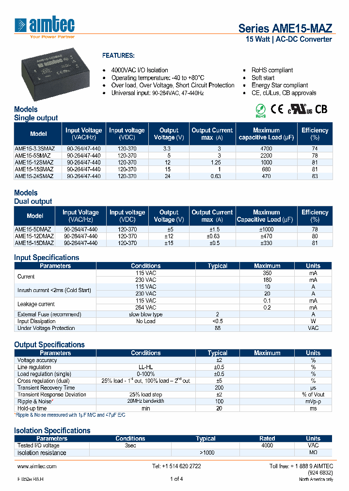 AME15-33SMAZ_2523903.PDF Datasheet