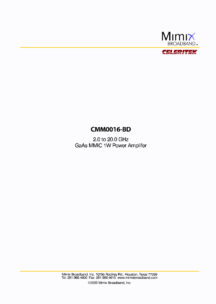 CMM0016-BD_2533021.PDF Datasheet
