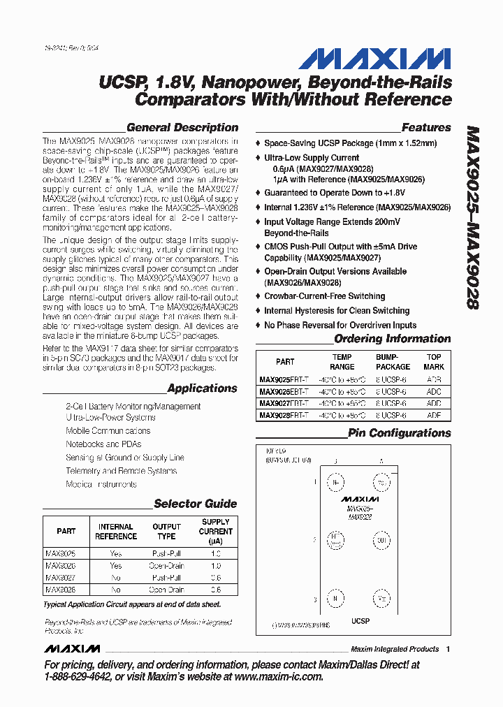 MAX9027_2565767.PDF Datasheet