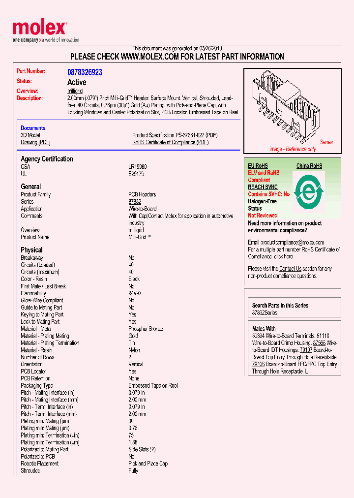 87832-6923_2576110.PDF Datasheet